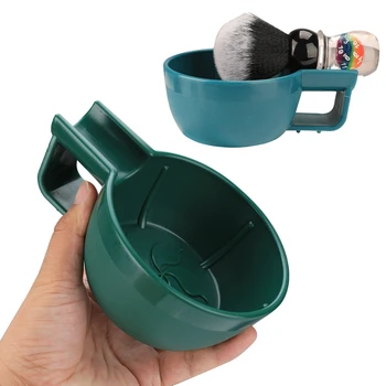 Questo ciotola schiumogena per crema da barba Ciotola per sapone addensato antigoccia Ciotola da barba bagnata con motivo tridimensionale americano 1