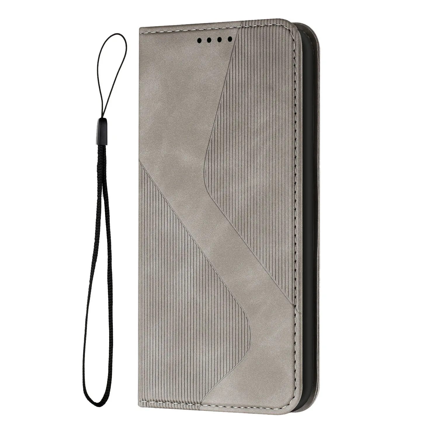 Colorful Macaron Magnetic Leather Wallet Case