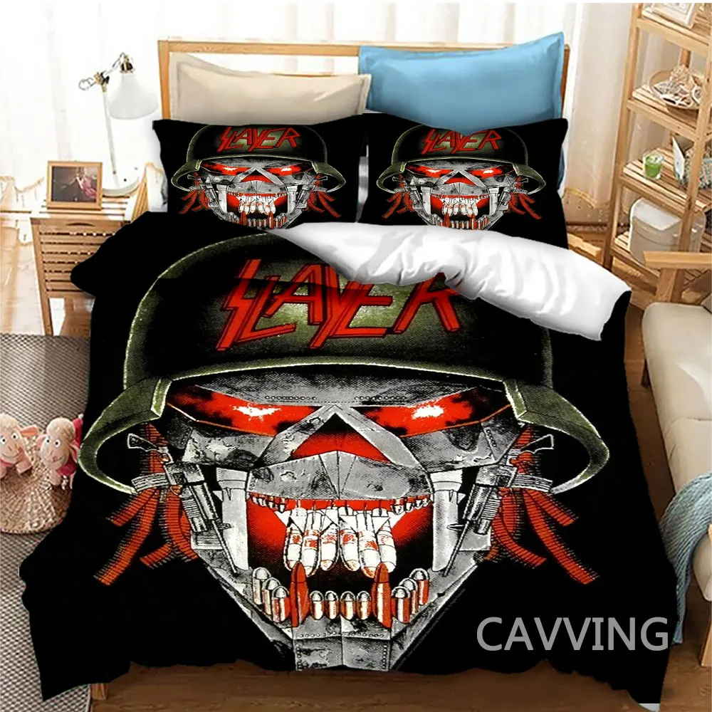 

Slayer Rock Band 3D Printed Bedding Set Duvet Covers & Pillow Cases Comforter Quilt Cover (US/EU/AU Sizes) Home Textile H01