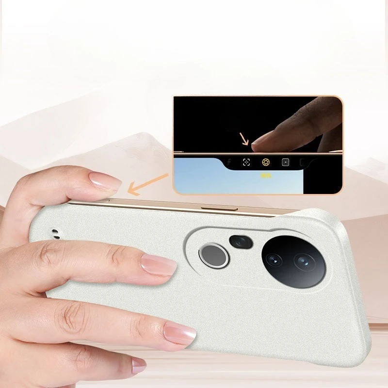 Frameless Ultra Thin Sandstone Matte Hard PC Case