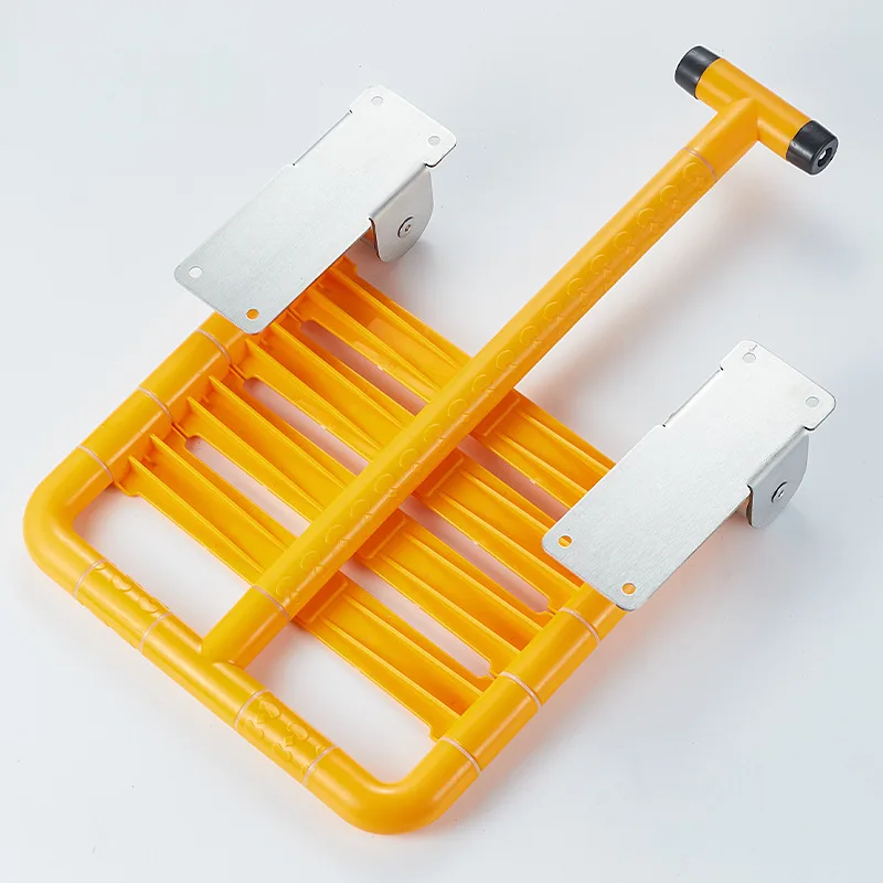 Bathroom shower folding stool bathroom safety anti-slip hanging stool toilet elderly bath seat wall-mounted wall chair 2