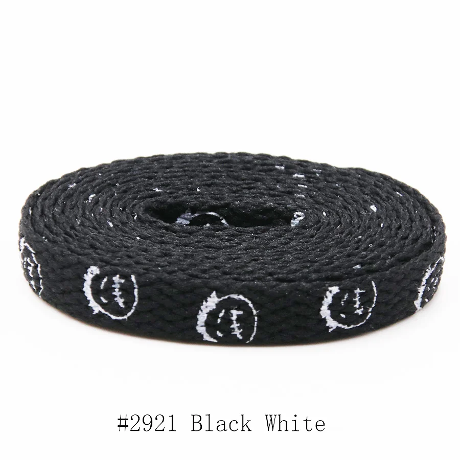 Premium gedruckt Travis Hüfte Grimasse Brief Design 8mm flache Schnürsenkel Schnürsenkel Männer perfekt für Jumpman 1 Airforce 11 af Turnschuhe – Detail 21