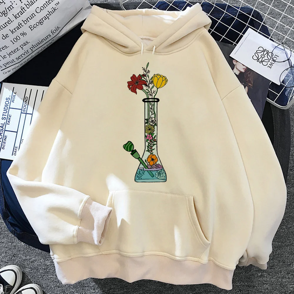 

Weed hoodies women japanese Kawaii aesthetic pulls female japanese sweatshirts