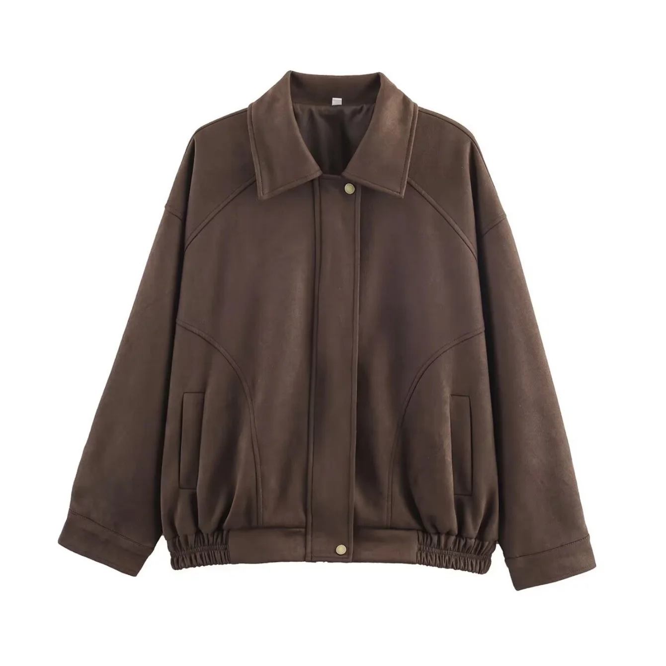 Women Vintage Style Jacket Coat Autumn Winter Fashion Long Sleeve Zipper Turn-Down Collar Jackets Female High Street Short Coat