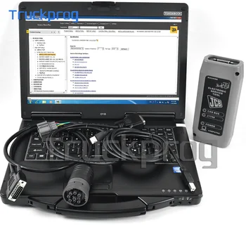 Agricultural Construction equipment for JCB DLA parts pro SPP ServiceMaster heavy duty truck diagnostic tool+CF53 Laptop