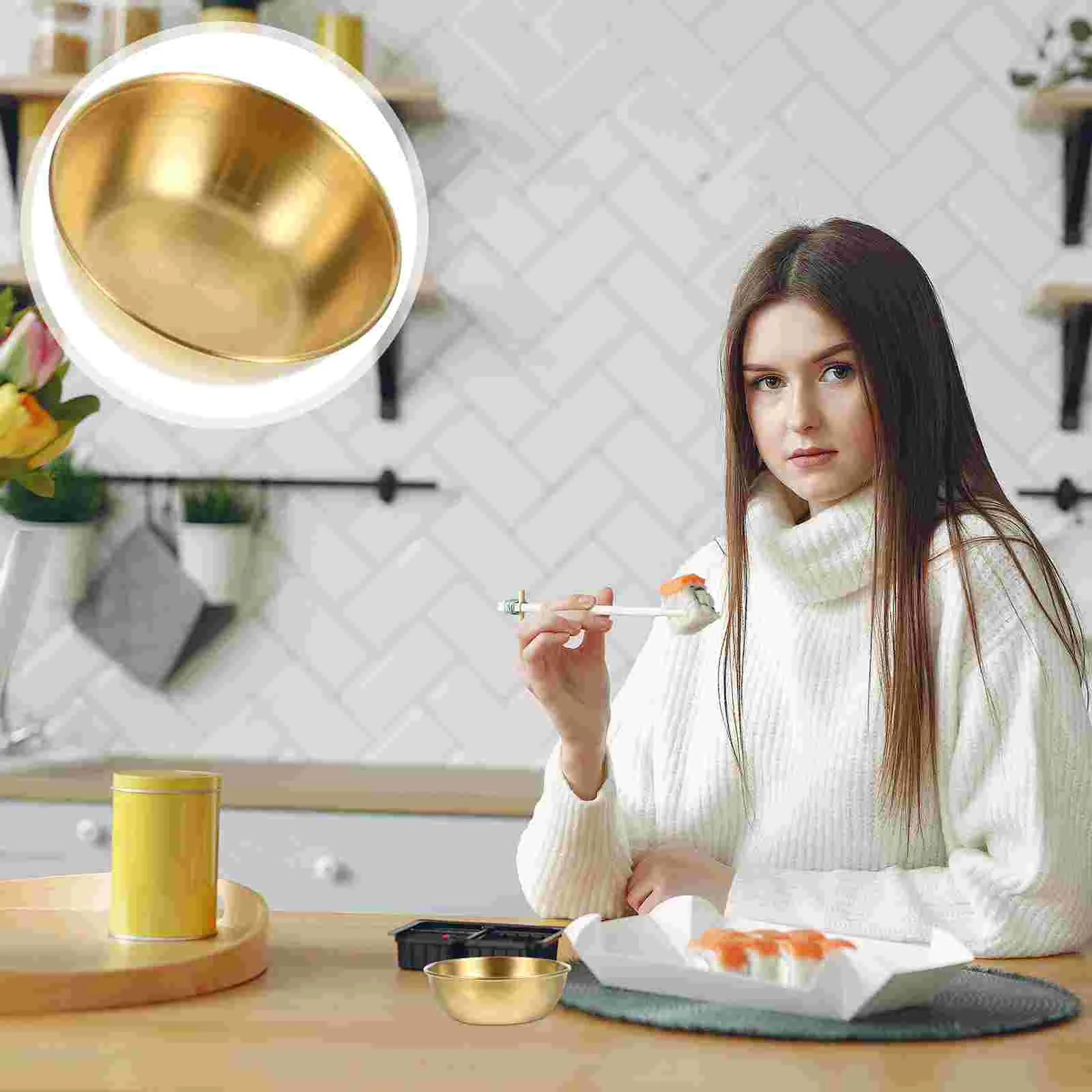 Stainless Steel Dipping Dish Sauce Cups Bowls Pinch Ramekins Individual Saucers Condiment Metal Versatile Soy Sauce Sushi