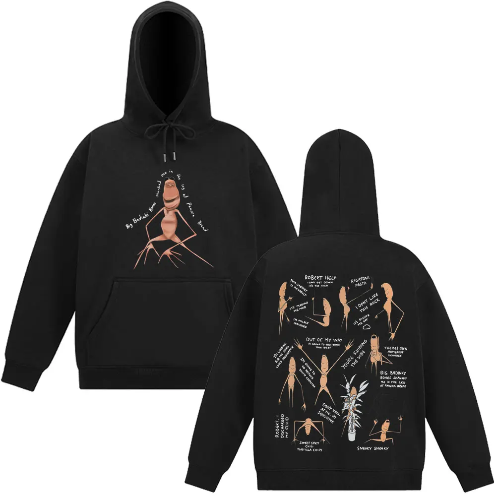 Marcus The Worm  Funny Meme Graphic Hoodie Men Women Harajuku Pullover Long-sleeved Loose Oversized Sportswear Autumn and Winter