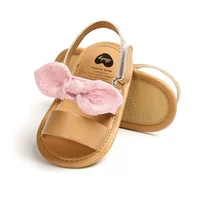 Fashion Newborn Baby Girls Sandals Princess Shoes Infant Bowknot Toddler Summer Sandals PU Non-slip Shoes Kids 5