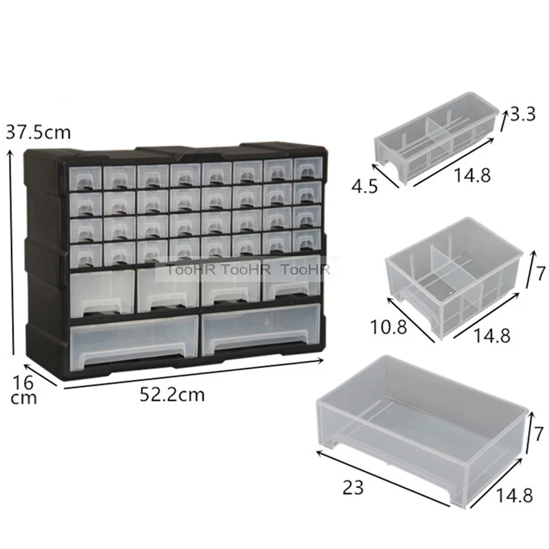 25 Drawer Parts Storage Box Home Garage Tool Box Screws Craft