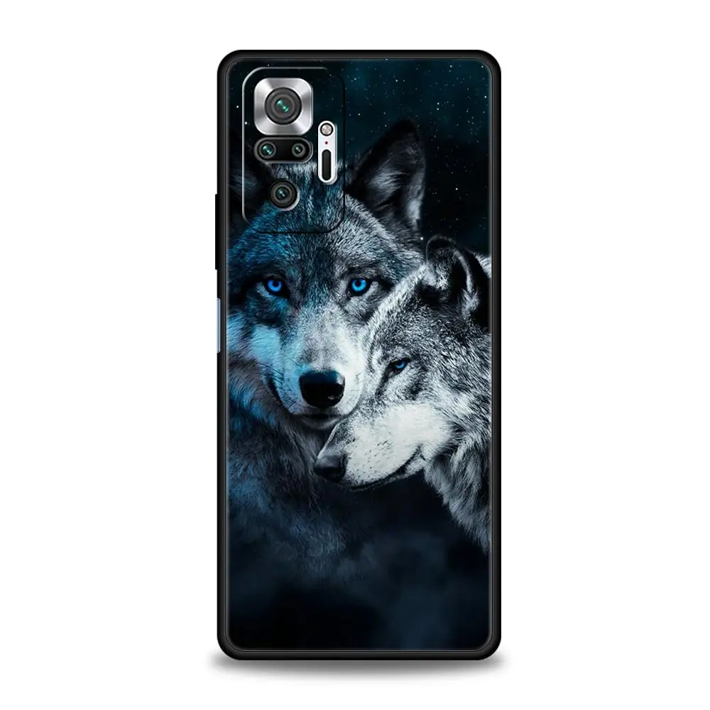 Wolf Design Black Phone Case