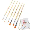 Paint Brushes For Acrylic Painting 6PCS Multi-Shaped Nylon Paint Brushes Pastel Painting Brushes Kit For Acrylic Oil Watercolor 2