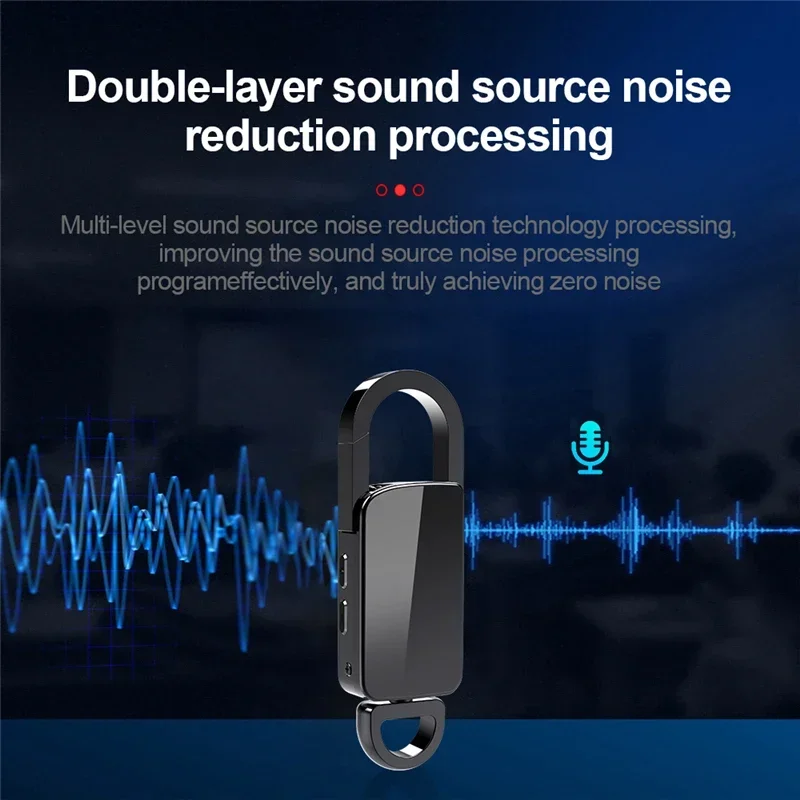 Mini Recorder Keychain Voice Recorder Hidden Dictaphone Device Sound 4-128G Key Chain Digital Small Voice Dictaphone Mp3 Player voice recorder