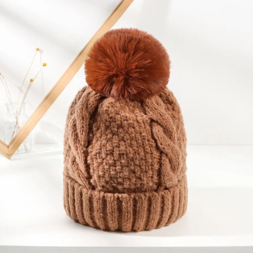 Modische, verdickte Wintermütze, Gehörschutz, warm halten, Strickmütze, lässige Beanie-Mütze für Männer und Frauen – Detail 3