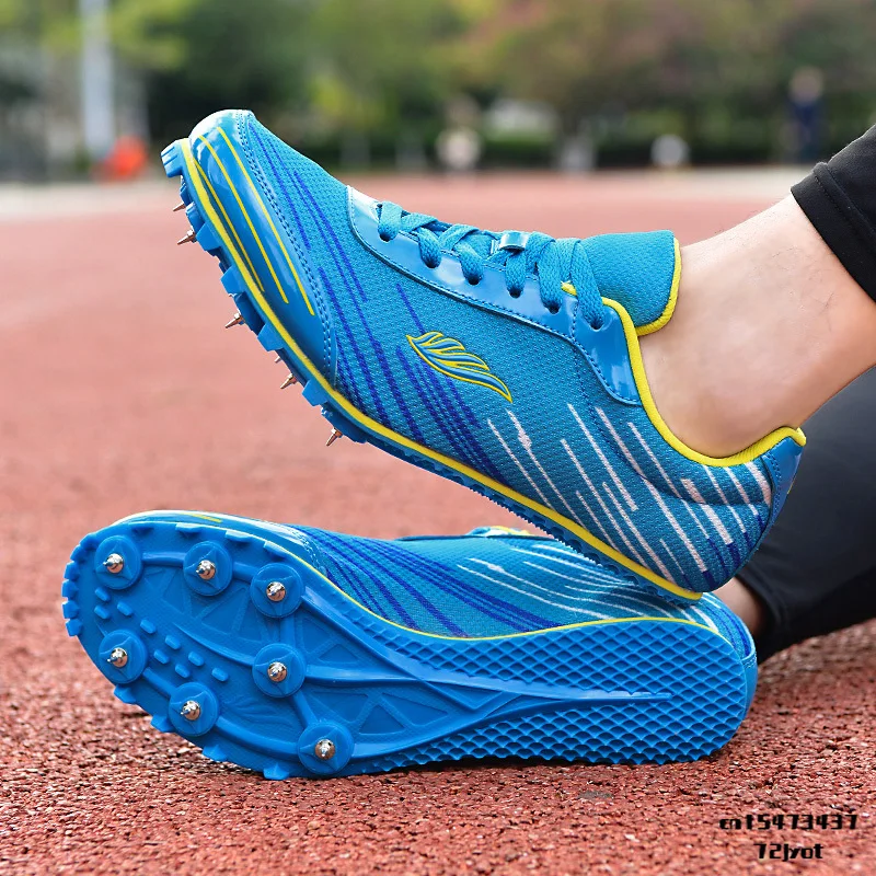 Size 32-45 kids Track Field Events Sprint 8 Spikes Sport Shoes Professional Middle Distance Running Race Spikes Sneakers Men
