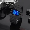 YIKAZE Creative Digital Watches for Kids Luminous Wateproof Silicone Strap Sports Watch Multifunction Alarm Clock Sports Watch 4