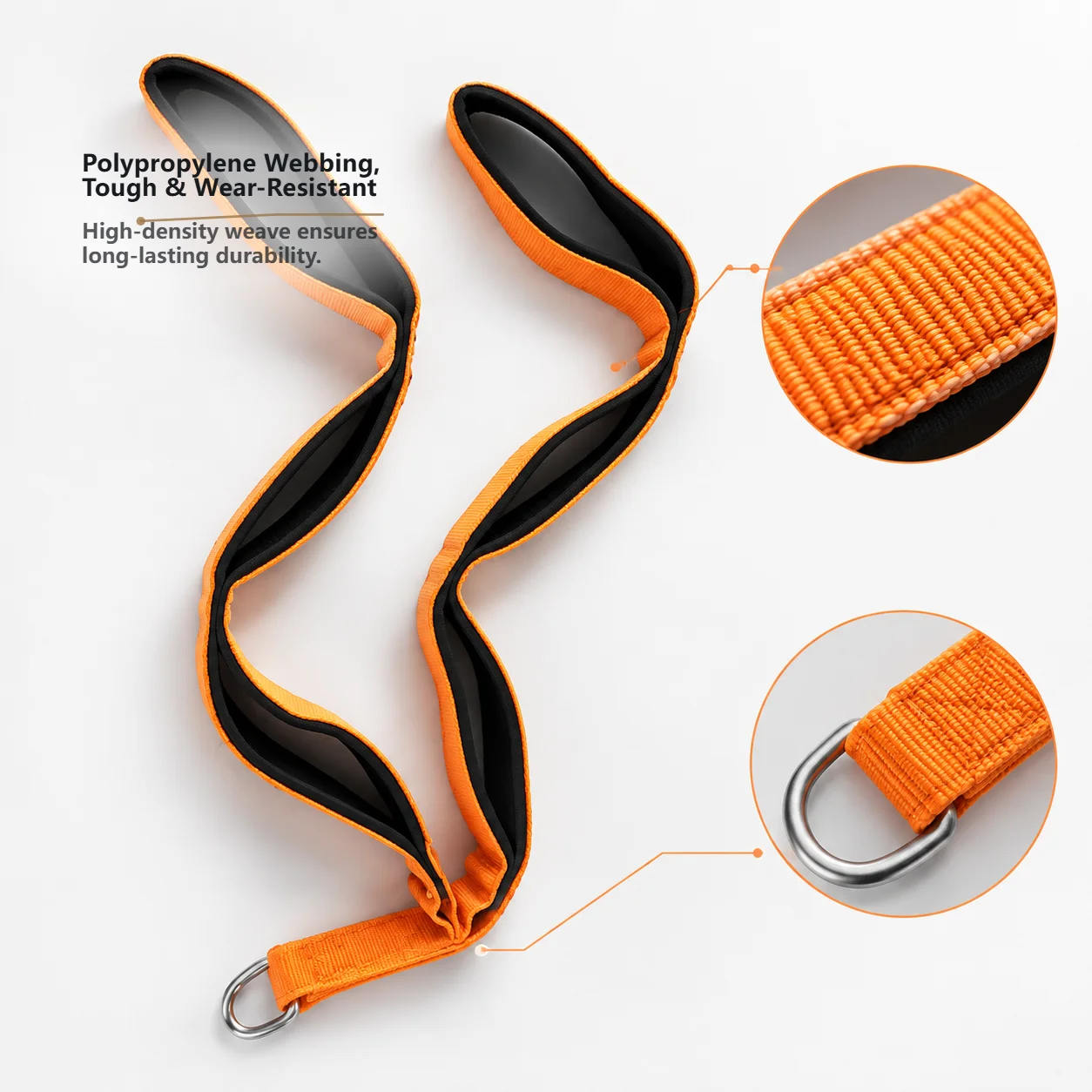 Heavy Duty Adjustable Tricep Rope with 6-Ring Handle for Home Gym Strength Training