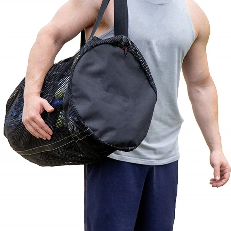 Foldable Mesh Dive Bag Durable Strong Load Bearing Wide Firm Handle Safer Swimming Storage Bag for Travelling Outdoor