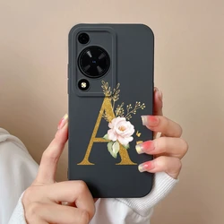 Elegant Floral Matte Silicone Phone Case - Soft Protective Bumper Cover for Nova Y72 (TYB-A)