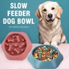 Dog slow food bowl dog bowl dog bowl anti-slip anti-choking anti-vomiting pet feeding bowl small dog food bowl cat bowl 2