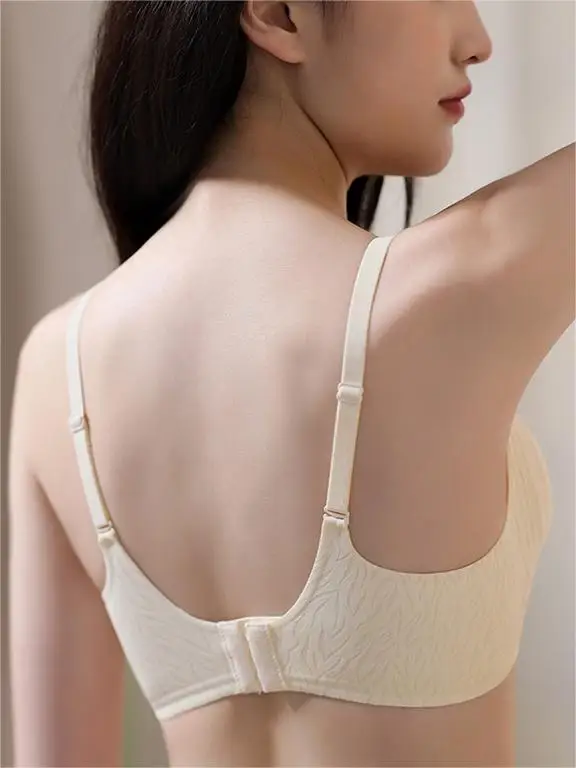 Women Non Steel Ring Underwear Gathered Anti Sagging Bra Seamless Sexy Fashion Brassiere Push Up Soft Padded Bralette Female