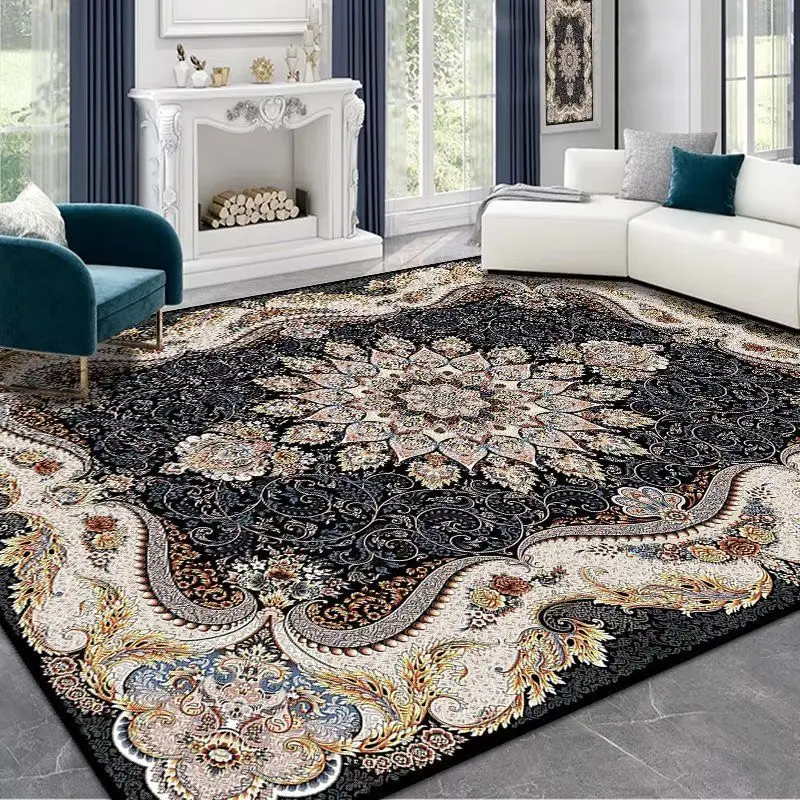 Persian Style Carpet for Living Room Home Decoration Retro Lounge Rug Soft Bedroom Carpet Non-slip Bedside Mats Washable 200x300 2