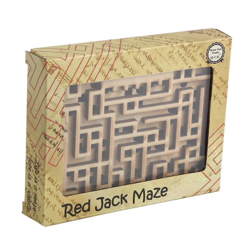 Quality Two Layers IQ Wooden Maze Brain Teaser Puzzles Game Gift for Adults Kids
