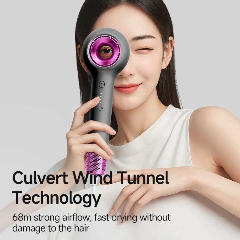 1200W Nova Mini Baby Hair Dryer Professional Foldable Strong Wind Negative Ionic Blow Dryer Outdoor RV Use