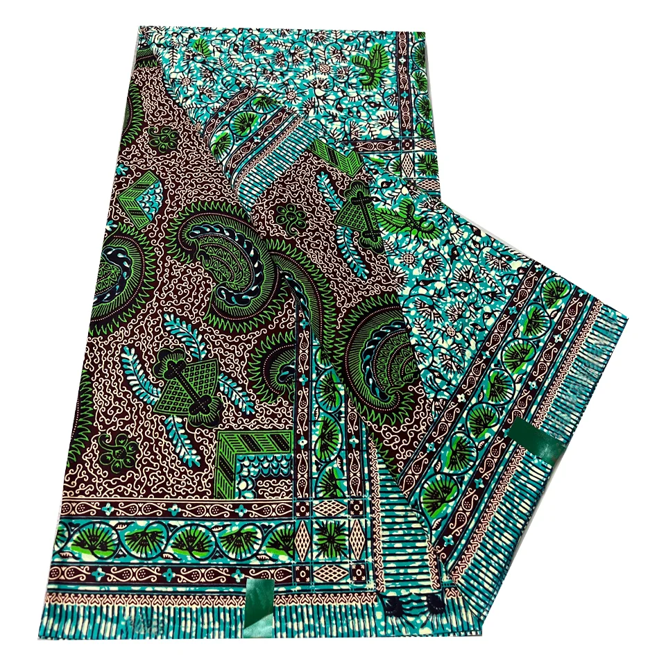 African Wax Fabric Clothing Fabric Cotton Super Hollandais Wax African Fabric Veritable Hollandais Wax Pagne For Women Cloth