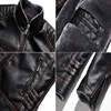 Maxulla Winter Men's PU Jackets Fashion Mens Motorcycle Leather Coats Casual Fur Collar Warm Biker Leather Coat Mens Clothing 5