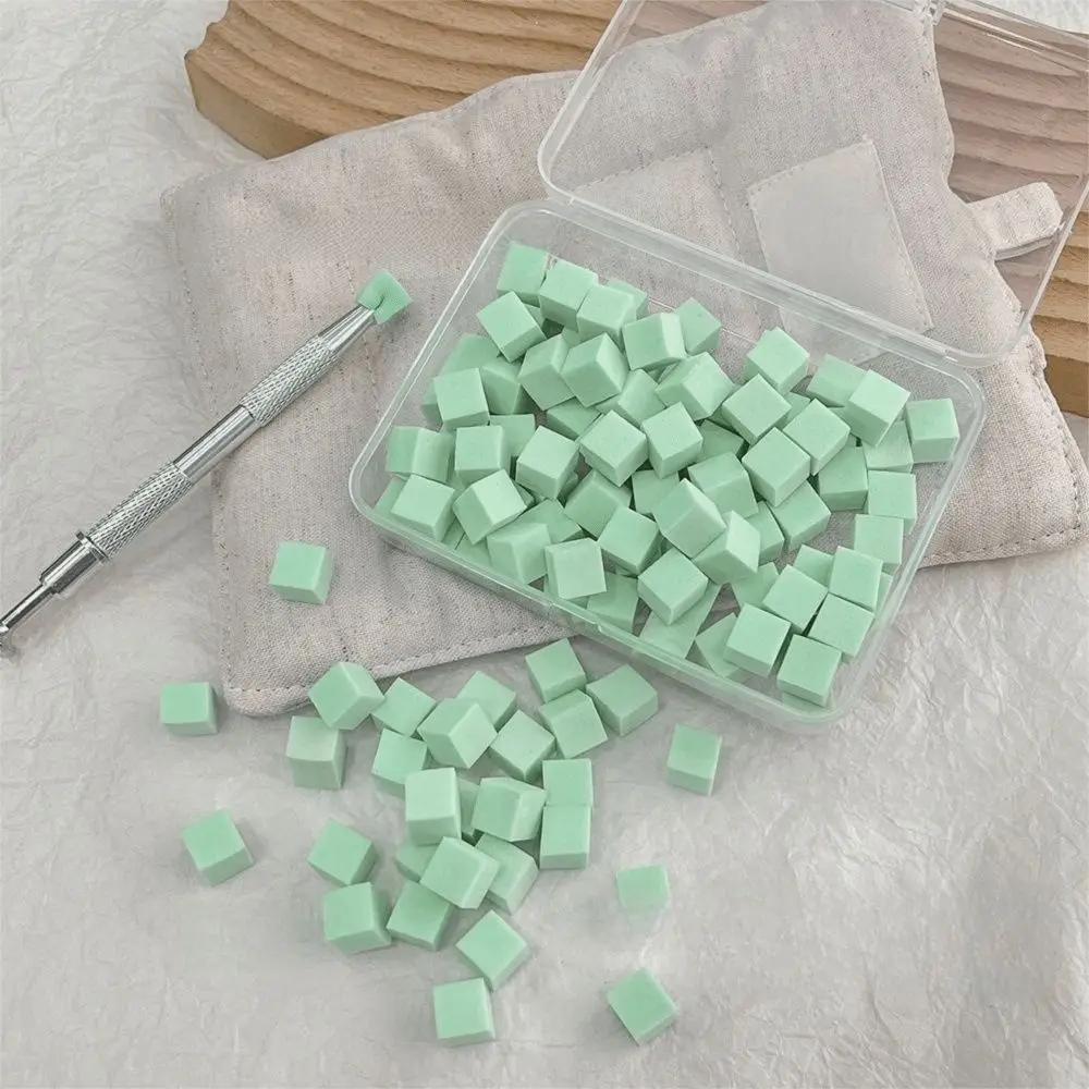 Coloring Stamping Gradient Nail Sponge Set Soft High Rebound DIY Manicure Makeup Sponge Nail Care with Grabbing Pen