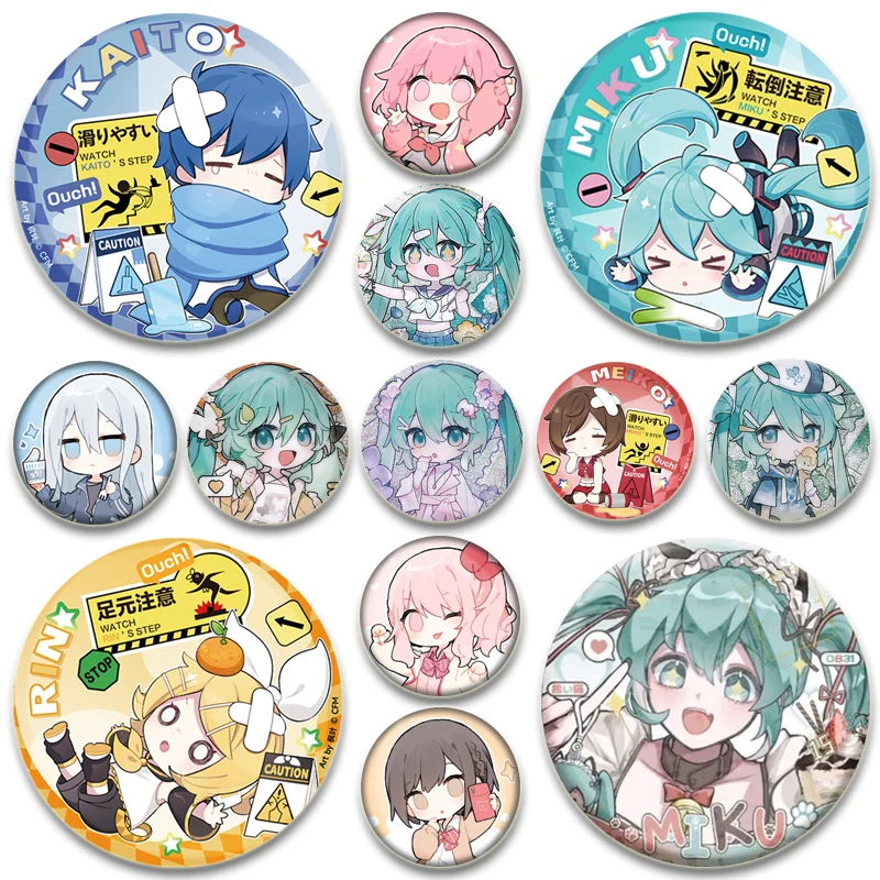 8 Badges Sekai Project Rui - Pins Acryliques Colorés - Accessoires Cosplay, Collection - Figurine Jeux