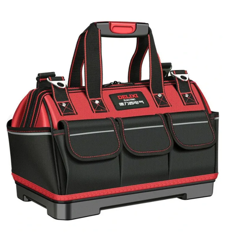 

Professional Electrician Tool Bag Multi-Function 1680D Oxford Waterproof Wear-Resistant Strong Tool Storage Hand Toolkit