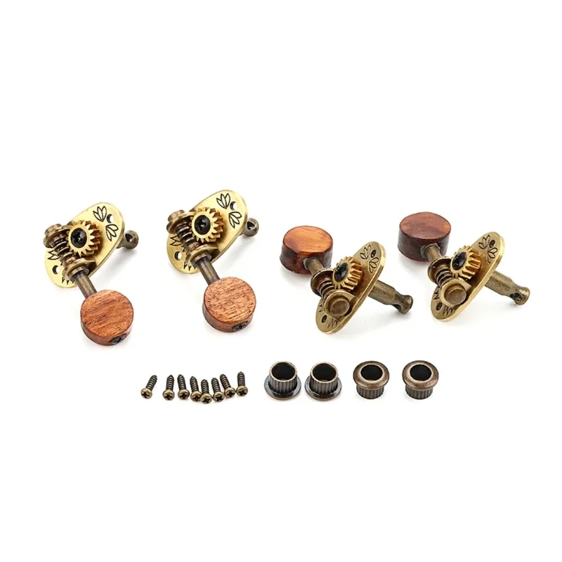 2L2R Gitarren-Stimmschlüssel, Mechaniken, 6 Saiten, bronzefarben, Einzelloch-Stimmwirbel für klassische Akustikgitarre, 69HD – Detail 9