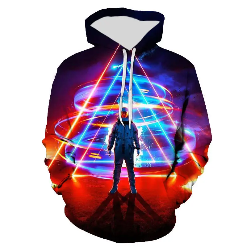 thumbnail image 1 of Sudadera con capucha con estampado de astronauta, universo, espacio, galaxia, para hombres y niños, sudaderas de manga larga, chaqueta genial de gran tamaño para hombre, 1 of 5