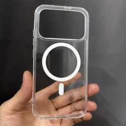MagSafe - Compatible Magnetic Transparent Acrylic Protective Shell with Shockproof Bumper for Poco F8 ultra (Clear)