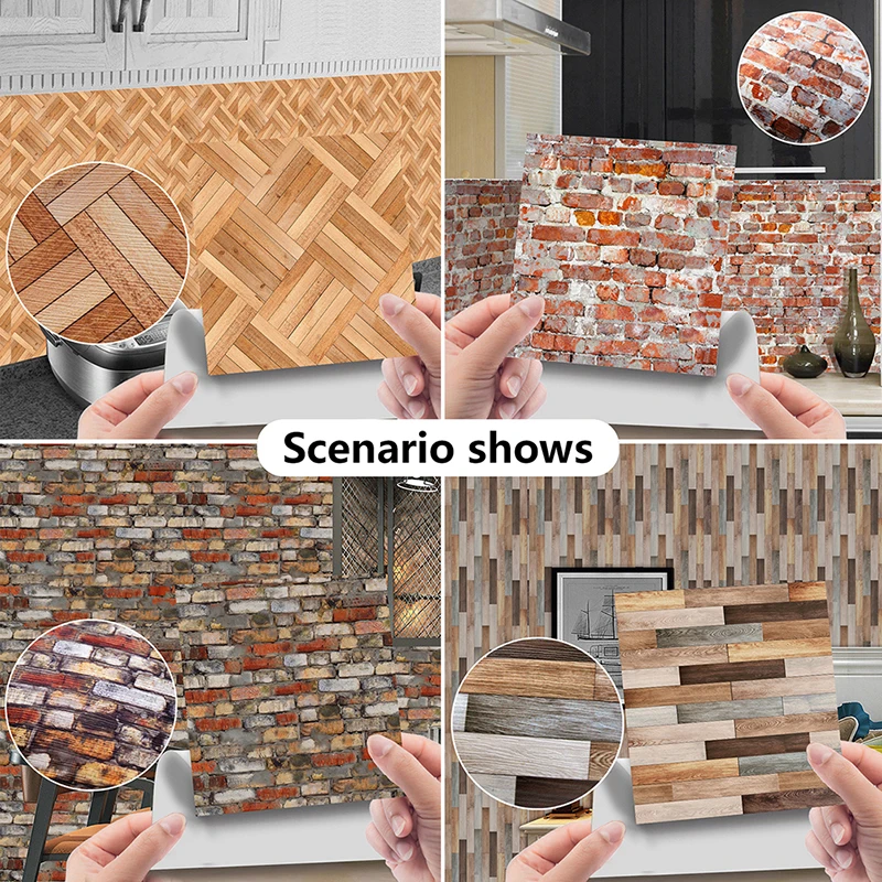 1:12 Doll House Adhesive Floor Sticker Scale Model Wallpaper DIY Flooring Materials Miniature Simulation Model Home Decor 3