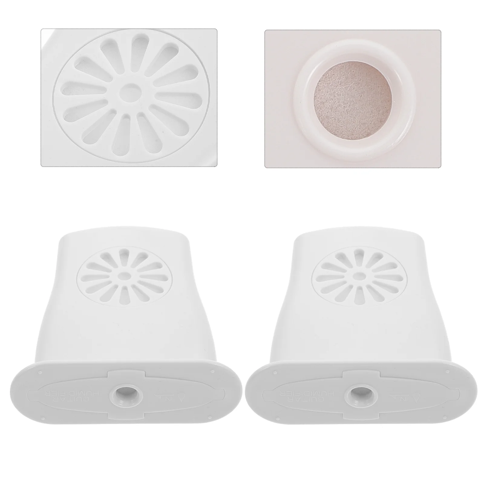 

2 Pcs Guitar Humidifier Nursing Accessories Maintenance Tool Instrument Portable Humidity Plastic Sound Hole Moistener Moisture