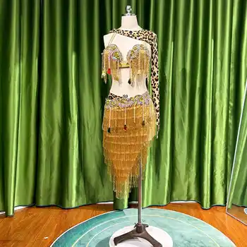 Customized Belly Dance Dress Inspiration Performance Costume Shiny Tassel Short Skirt Female Sexy Suit Aliexpress Indian Clothes