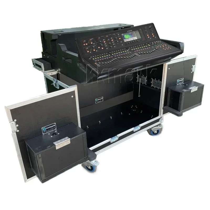 Console Mixer Dj Personalizzata Flip Flight Case Per Midas M32, Allen Health Sq6, Behringer X32