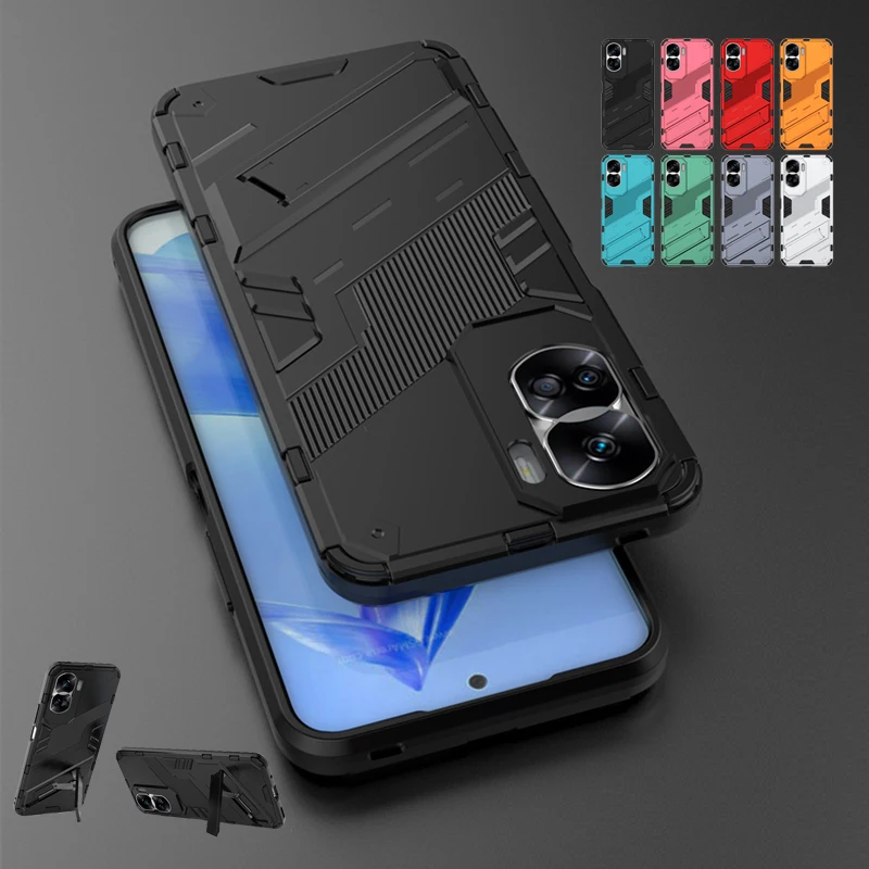 Per Honor 90 Lite Custodia Cover Huawei Honor 90 Lite Capas Armor Paraurti Stand Antiurto Supporto Per Cavalletto Posteriore Fundas Honor 90 Lite