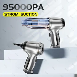 95000PA Car Vacuum Cleaner Car Accessories Strong Suction Home Auto Robot Wireless Cleaner 1 Powerful Cleaning Machine Appliance