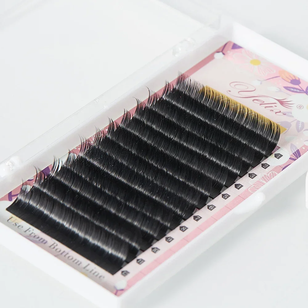 Ellipse Eyelashes Extension 6-19mm 0.15mm 0.2mm Flat Lashes Split Tips False Eyelashes Matte Cashmere Lashes Yelix eyelash extension,eyelash extensions,eyelash extension lashes,fake eyelashes,false eyelashes
