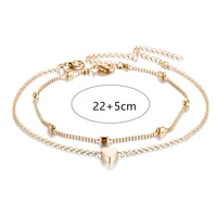 Female Heart  Anklets Bracelet Sandals Foot Jewelry Leg New Anklets on Foot Bracelets for Women Leg Chain Jewelry Accessories - Image 6