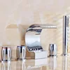 MTTUZK Brass Switch Valve for Bathtub faucet shower mixer Bath faucet control valve Split five-hole Bathtub Waterfall faucets 1