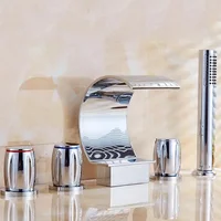 MTTUZK Brass Switch Valve for Bathtub faucet shower mixer Bath faucet control valve Split five-hole Bathtub Waterfall faucets 1