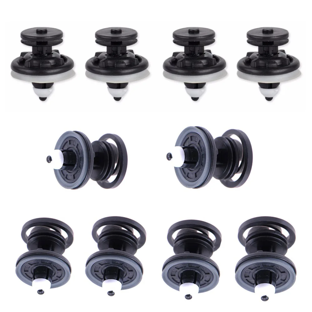 Plastic Hair Clips 10x Interior Door Fasteners Trim Panel Card Clips For VW Volkswagen Touran Tiguan Golf Passat Polo Car Plastic Rivets Fasteners