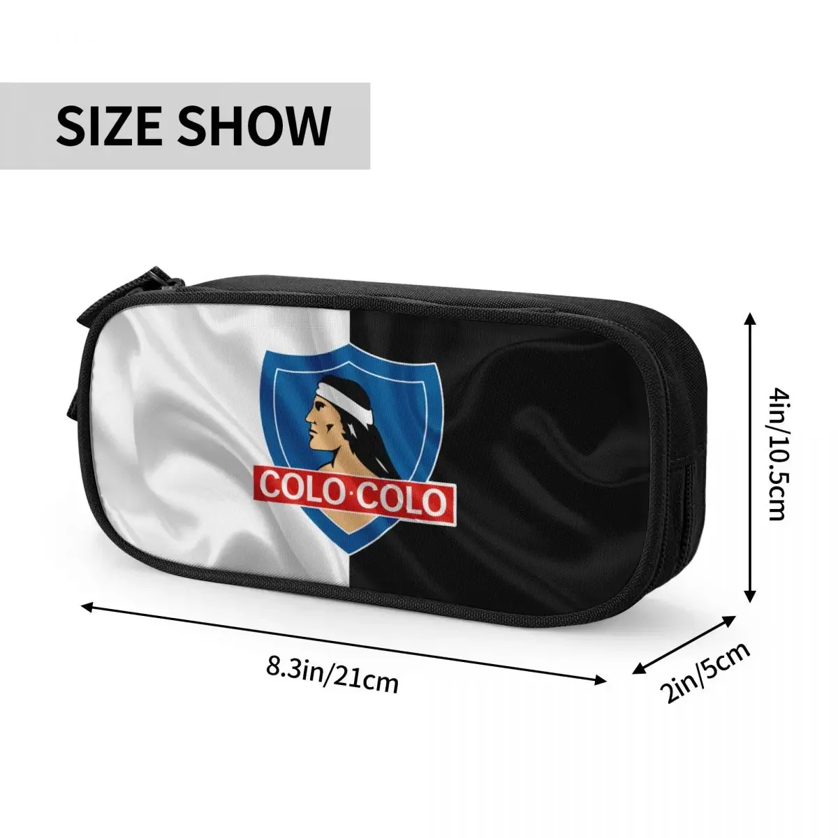 Chile Club Social Y Deportivo Colo-Colo Big Capacity Pencil Pen Case College School Large Storage Bag Pouch Holder Box Organizer 3