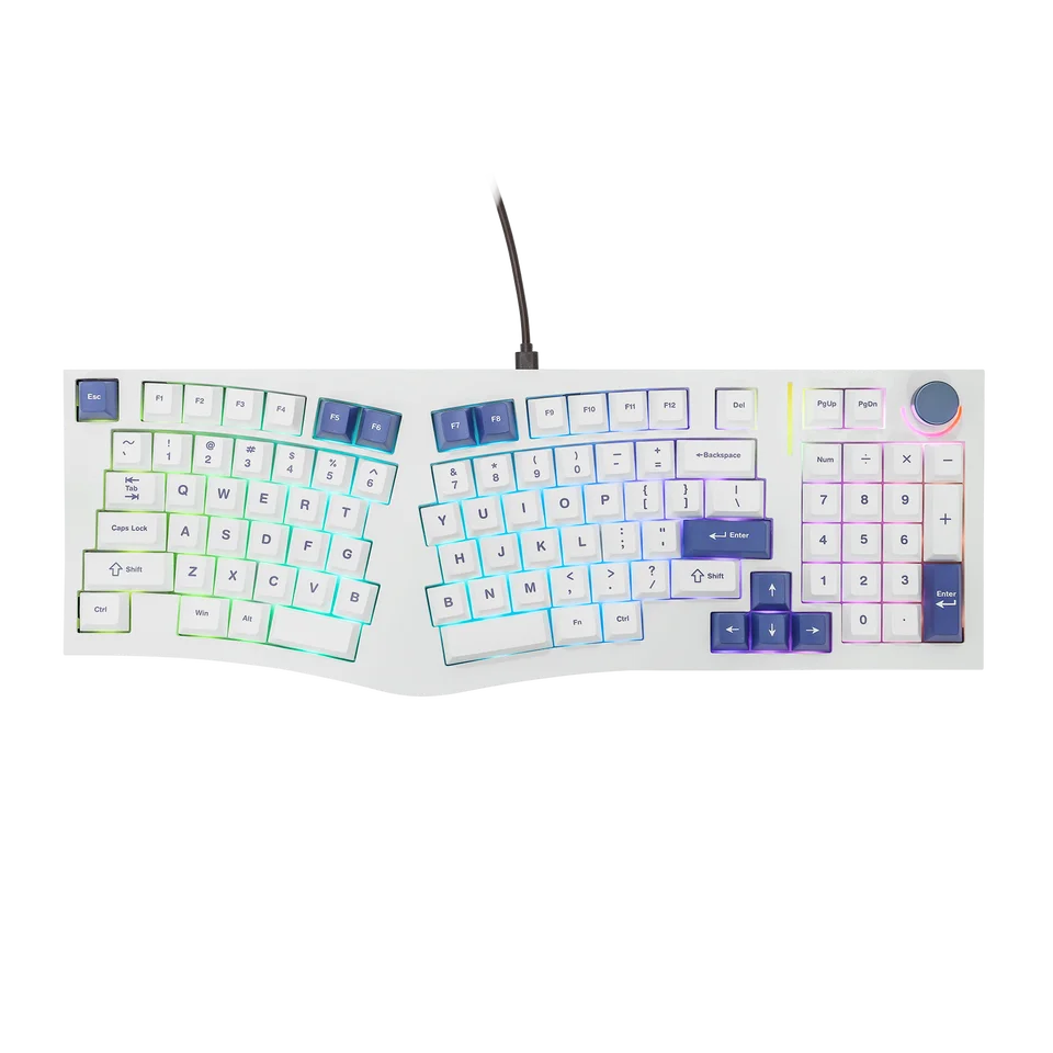 ワイヤレスマニカルキーボードFeker-Alice98 qmk,aliceレイアウト