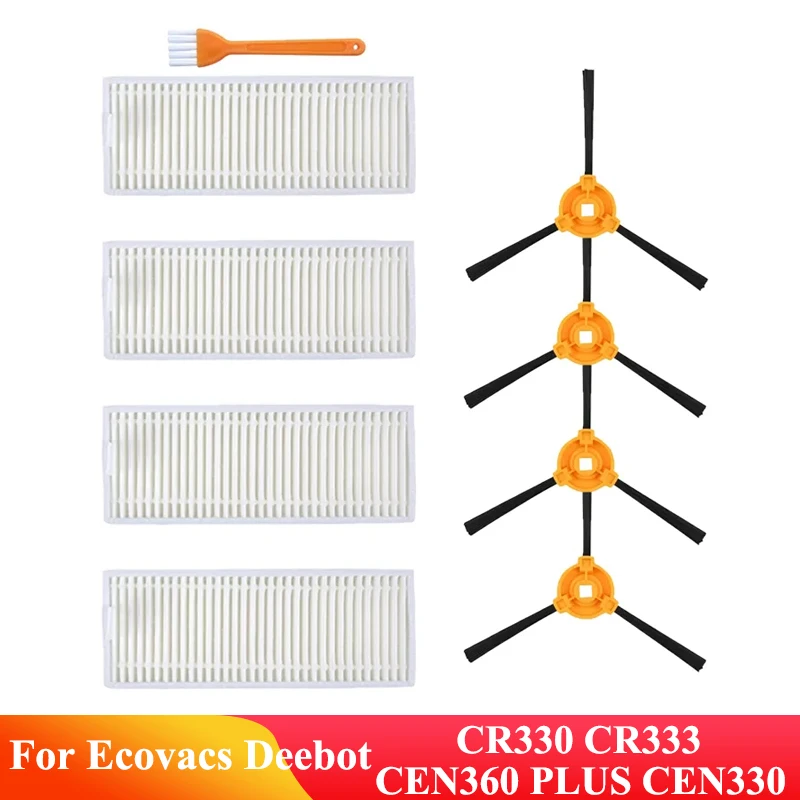 

Hepa FIlters Side Brush For Ecovacs Deebot CEN360 PLUS CEN330 CR330 CR333 Robotic Vacuum Cleaner Replacement Accessories