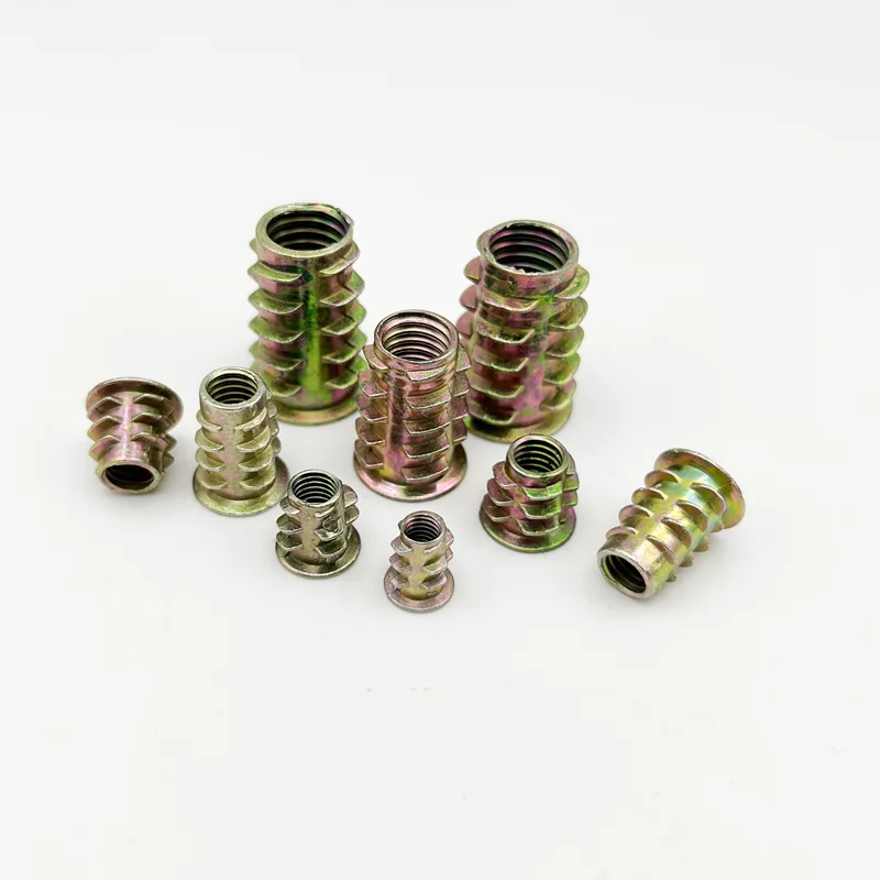 Threaded Insert, 50pcs 4/5/6/8/10 Zinc Alloy Screw-in Type Hex Drive T-Nuts Threaded Insert - Foto 2
